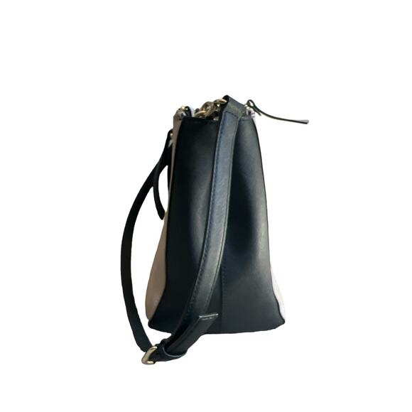 Kate Spade Leighann Laurel Way Leather Satchel Neutral Blush/Black Handbag Large - Picture 3 of 13